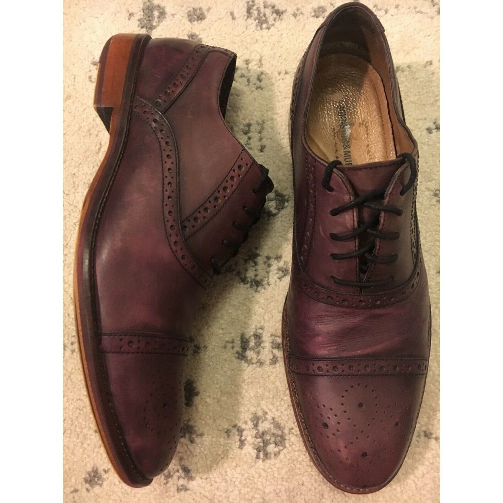Johnston & Murphy Conard Shoes Leather Cap Toe - image 1